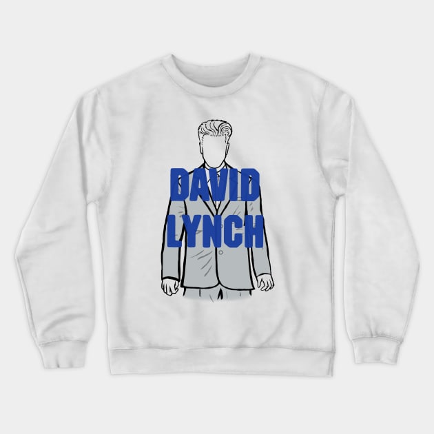 A Portrait of David Lynch Crewneck Sweatshirt by Youre-So-Punny